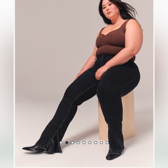 NWOT Abercrombie Curve Love High Rise w Vents - Picture 4 of 11